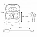 Audiocore Słuchawki bezprzewodowe AC591 PRO ANC , ENC, 6 mikrofonów, etui ładujące