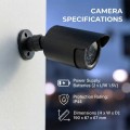 CEE Zestaw dwóch atrap kamer tubowych IR1800 BT diody IR LED, zasilanie 2xAA, czarne, ABS