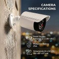 CEE Zestaw dwóch atrap kamer IR1800 WT białe, zasilanie 2xAA, ABS, diody IR LED
