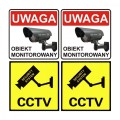 CEE Zestaw dwóch atrap kamer IR1800 WT białe, zasilanie 2xAA, ABS, diody IR LED