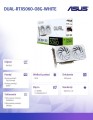 Asus Karta graficzna GeForce RTX 5060 DUAL OC WHITE 8G GDDR7 128BIT HDMI/3DP
