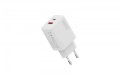 Digitus Ładowarka sieciowa 20W | 1x USB-C, 1x USB-A | PD 3.0, QC 3.0 | Biała