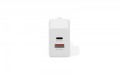 Digitus Ładowarka sieciowa 20W | 1x USB-C, 1x USB-A | PD 3.0, QC 3.0 | Biała