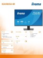 IIYAMA Monitor 24 cale X2493HSU-B1 IPS,FHD,HDMI,DP,120Hz, 1500:1, 2xUSB,    350cd, cienka ramka z 4 stron