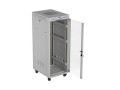 Lanberg Szafa instalacyjna rack stojąca 19" 32U 600x800 szara drzwi     przeszkolne  LCD ( Flat pack)