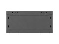 Lanberg Szafa instalacyjna rack wisząca 19 cali 4U 600x450 czarna drzwi metalowe (flat pack)