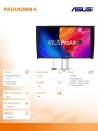 Asus Monitor 31.5 cala PA32UCDMR-K 4K UHD 240Hz HDMI USB-C