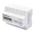 Qoltec Trójfazowy elektroniczny licznik | miernik zużycia energii na szynę DIN | 400V | 100A | LCD | LED | 7P