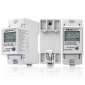 Qoltec Jednofazowy elektroniczny licznik zużycia energii na szynę DIN | RESET | licznik okresowy i stały | 230V | 60A | LCD | LED | 2P