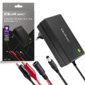 Qoltec Ładowarka do akumulatora AGM GEL STD | Prostownik 24V | 19.2W |  5.5x2.1 | kabel 1.8m