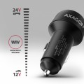 AXAGON Ładowarka samochodowa PWC-PQ48 48W z 2 portami, PD3.0, QC4+