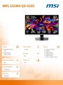 MSI Monitor MPG 322URX QD-OLED 31.5/LED/FLAT/240Hz/Czarny