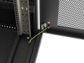 Lanberg Szafa instalacyjna rack stojąca 19" 24U  600x600 czarna drzwi perforowane LCD (Flat pack) V2