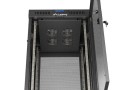Lanberg Szafa instalacyjna rack stojąca 19" 24U  600x600 czarna drzwi perforowane LCD (Flat pack) V2