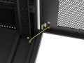 Lanberg Szafa instalacyjna rack stojąca 19 cali 32U 600x600 drzwi perforowane LCD czarna (Flat pack)