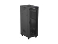 Lanberg Szafa instalacyjna rack stojąca 19 cali 32U 600x800 drzwi perforowane LCD czarna (Flat pack)
