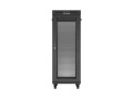 Lanberg Szafa instalacyjna rack stojąca 19 cali 32U 600x1000 drzwi perforowane LCD czarna (Flat pack)