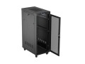 Lanberg Szafa instalacyjna rack stojąca 19 cali 32U 600x1000 drzwi perforowane LCD czarna (Flat pack)