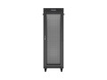 Lanberg Szafa instalacyjna rack stojąca 19 cali 37U 600x600 drzwi perforowane LCD czarna (Flat pack)