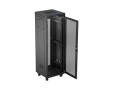 Lanberg Szafa instalacyjna rack stojąca 19 cali 37U 600x600 drzwi perforowane LCD czarna (Flat pack)
