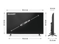 Sharp Telewizor LED 43 cale 43HE2445E
