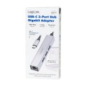 LogiLink HUB USB3.2 3xUSB-A, 1x RJ45 Gigabit Ethernet