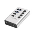 LogiLink Hub 4xUSB3.2 Gen1 z przełącznikiem on/off