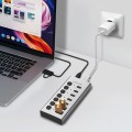 LogiLink Hub 7xUSB-A/C z przełącznikiem on/off