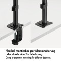 LogiLink Uchwyt na 3 monitory, 17-27 cale ,max 10kg na ramie