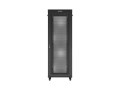 Lanberg Szafa instalacyjna rack stojąca 19 cali 47U 800x800 drzwi perforowane LCD czarna (Flat pack)