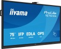 IIYAMA Monitor interaktywny 75 cali TE7513A-B2AG INFRARED,40pkt,IPS,4K,7H,500cd/m2,      WiFi,USB, ANDROID 14, Google EDLA,2x20W, UCHWYT ŚCIENNY