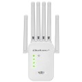 Qoltec Wzmacniacz syganłu WiFi 6 | Repeater | Access Point | AX1200 Mb/s| 6 anten | 2xRJ45 | 128MB