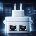Qoltec Wzmacniacz syganłu WiFi 6 | Repeater | Access Point | AX1200 Mb/s| 6 anten | 2xRJ45 | 128MB