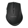 LogiLink Mysz bezprzewodowa BT 5.0,ergonomiczna, czarna
