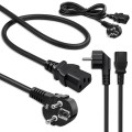Qoltec Kabel zasilający | wtyczka kątowa SCHUKO CEE 7/7 (E/F) |  IEC C133x0.5mm2 | czysta miedź Cu | 1.8m
