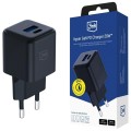 3MK Ładowarka sieciowa Hyper GaN 20W 1xUSB-A 1xUSB-C PD QC4+ czarna