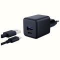 3MK Ładowarka sieciowa Hyper GaN 20W 1xUSB-A 1xUSB-C PD QC4+ czarna
