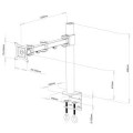 ART Uchwyt do monitora LCD 1monitor 13-27'' L01