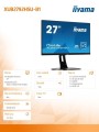 IIYAMA Monitor 27 cali XUB2792HSU-B1 IPS,FHD,HDMI,DP,VGA,PIVOT,USB 3.0,SLIM