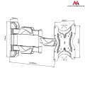 Maclean Uchwyt do telewizora lub monitora 13-42" MC-742 25kg czarny