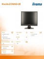 IIYAMA Monitor 17 E1780SD-B1 D-SUB/DVI/GŁOŚNIKI
