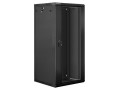 LANBERG Szafa instalacyjna wisząca 19'' 27U 600X600mm czarna (drzwi      szklane)