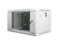 LANBERG Szafa instalacyjna wisząca 19'' 6U 600X450mm szara (drzwi        szklane)