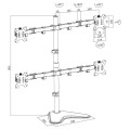 LogiLink Uchwyt na 4 monitory 13-32, max. 8kg