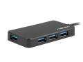 NATEC Koncentrator USB 4 porty Moth USB 3.0 czarny