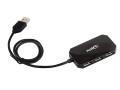 NATEC Hub USB 4-porty LOCUST USB 2.0 Czarny
