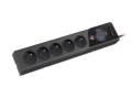 ARMAC Listwa zasilająca Z5 5m 5x230v 10a   Z5/CZ/50 czarna