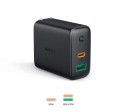 AUKEY PA-D1 ultraszybka ładowarka sieciowa 2xUSB Power Delivery (1xUSB A+1xUSB C) 5.4A 30W Dynamic Detect