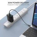 AUKEY PA-D1 ultraszybka ładowarka sieciowa 2xUSB Power Delivery (1xUSB A+1xUSB C) 5.4A 30W Dynamic Detect