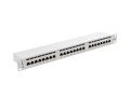 LANBERG Patch Panel 24 Port 1U Kat.6 szary ekranowany